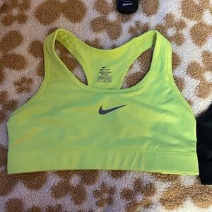 Nike Women's Neon Yellow Sports Bra